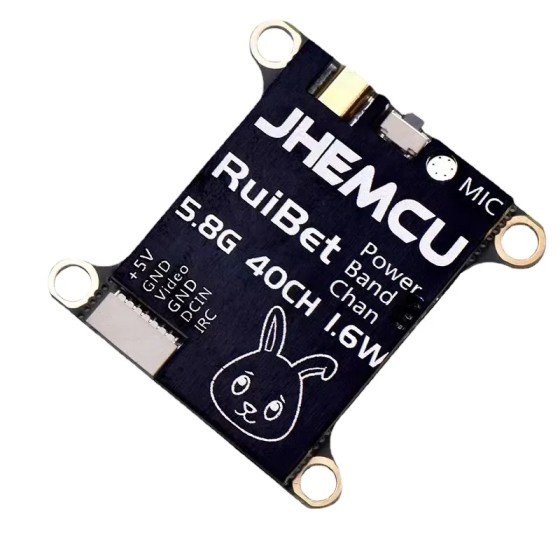 Wholesale JHEMCU RuiBet Tran-3016W 5.8G 1.6W 40CH PitMode 25mW 200mW 400mW 800mW 1600mW Adjustable VTX 2-6S 30X30mm for RC